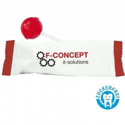 sugarfree Lollipop flow-wrapped