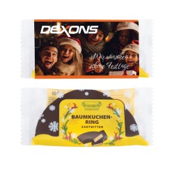 Baumkuchen ring in a promotional sleeve