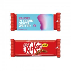 KitKat mini im Werbeschuber