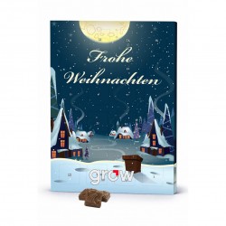 Wall Xmas calendar with 75 g chocolate 