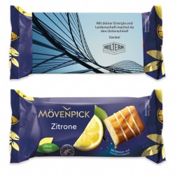 Mövenpick Mini-Cake with printed sleeve