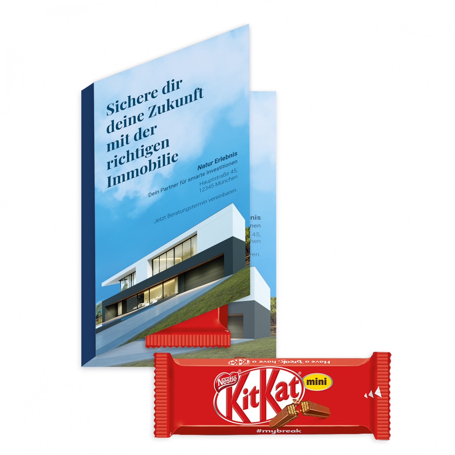 Promotional envelope with KitKat Mini