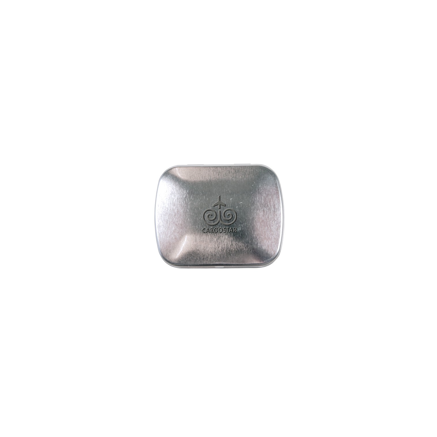 Hinged tin Klapp, embossed