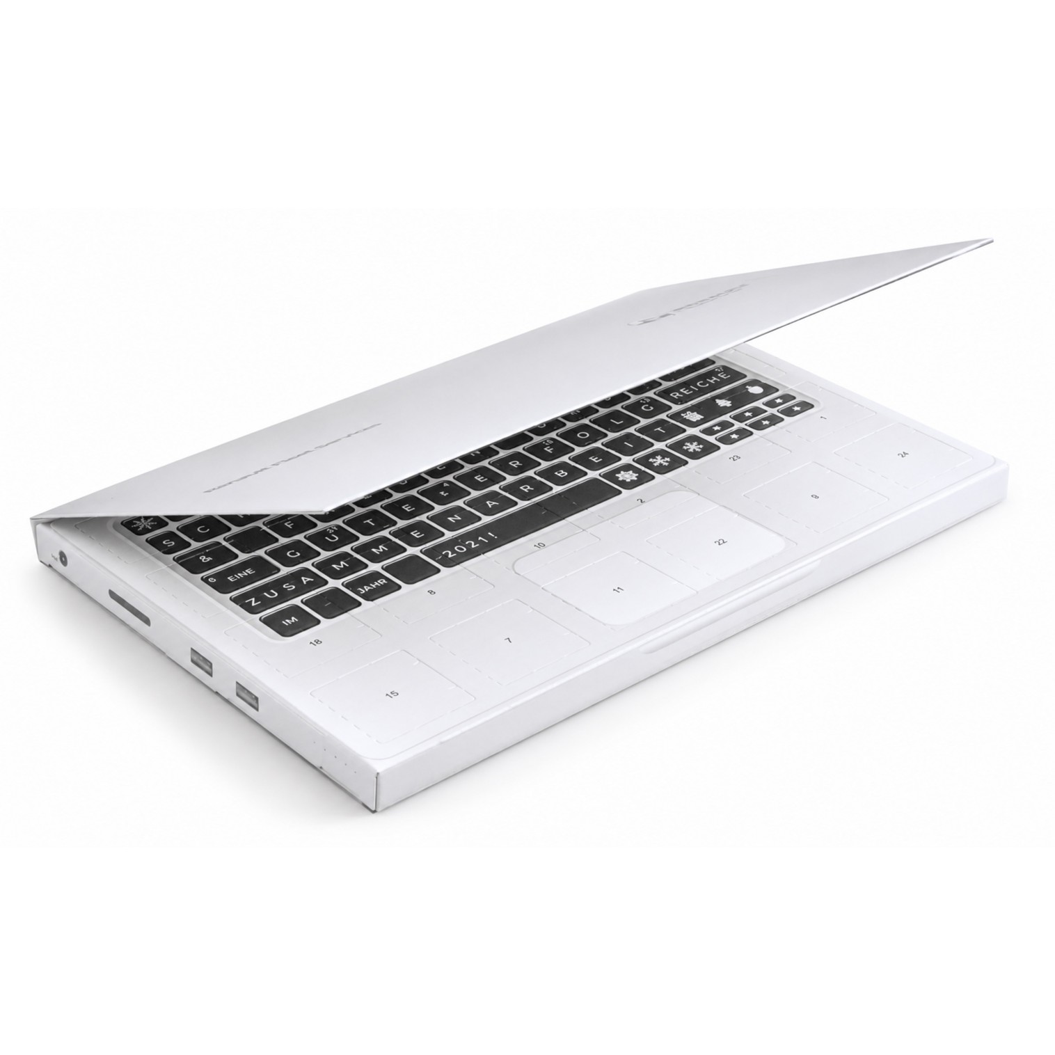 Tisch-Adventskalender im Buch- oder Laptopformat 