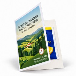 Tee-Klappkarte DinA7 mit einem Teebeutel