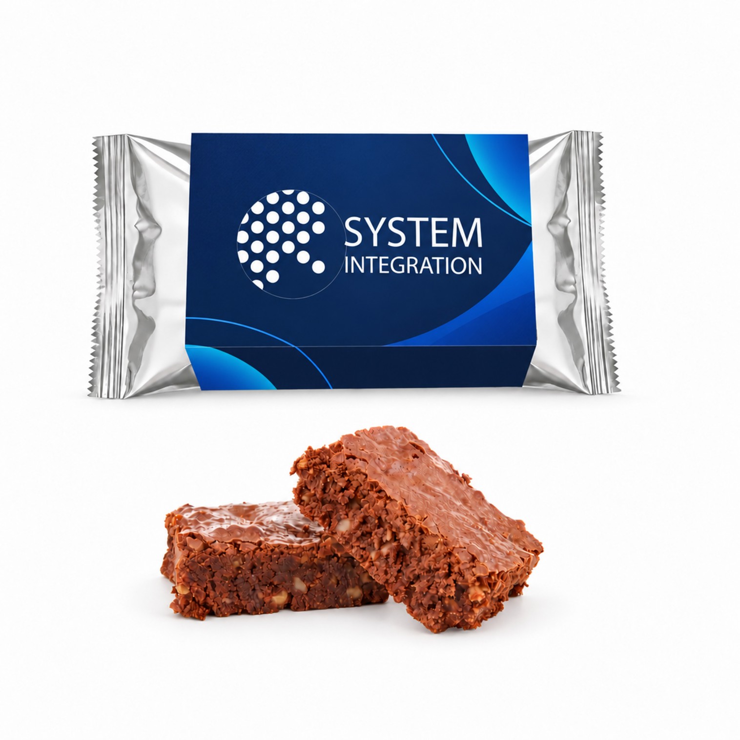 Milka-Brownie im Werbeschuber