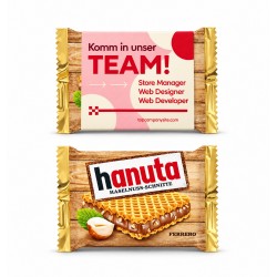 Hanuta im Werbeschuber