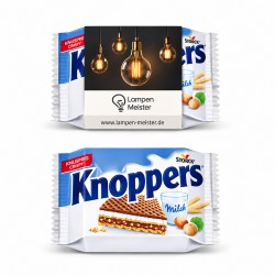 Knoppers im Werbeschuber