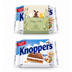 Knoppers im Werbeschuber