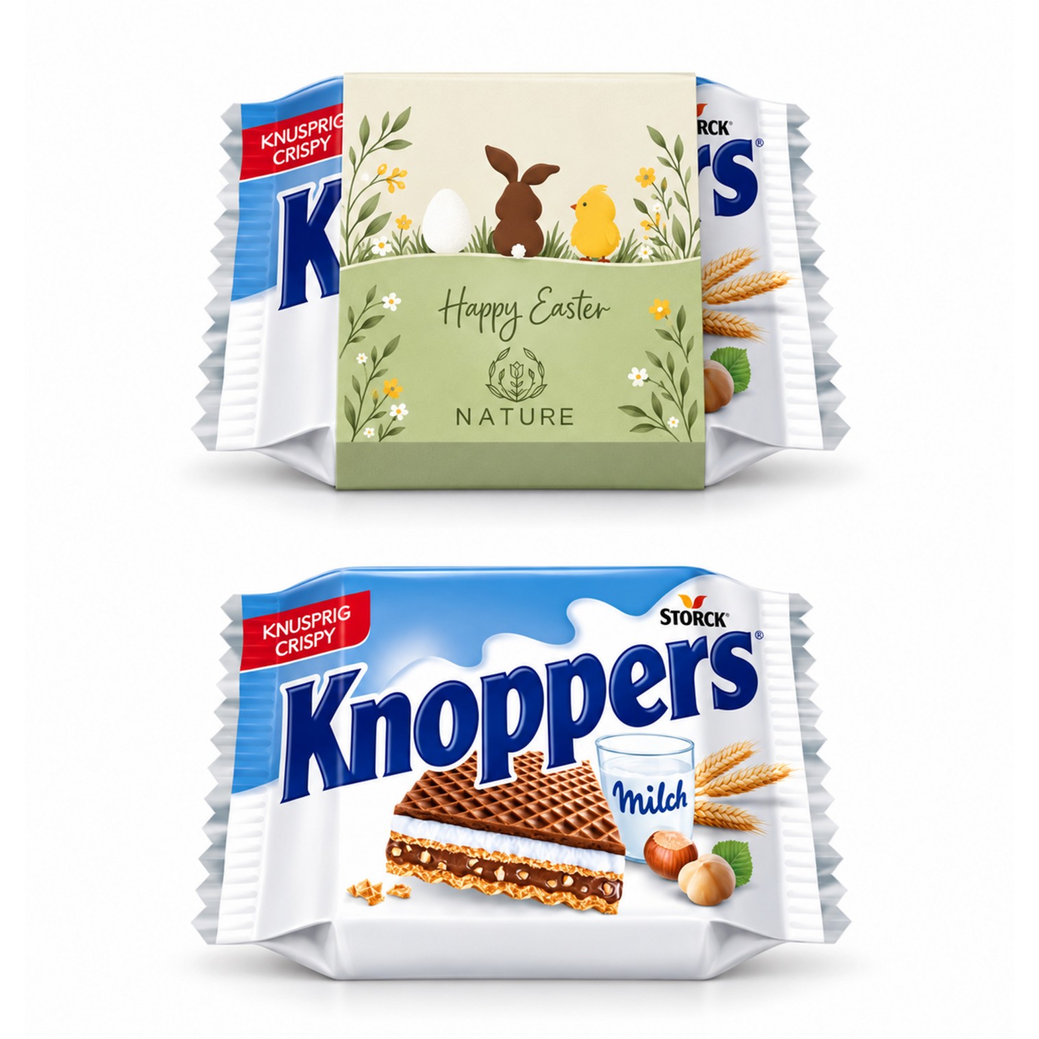 Knoppers im Werbeschuber