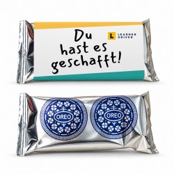 Oreo im Werbeschuber