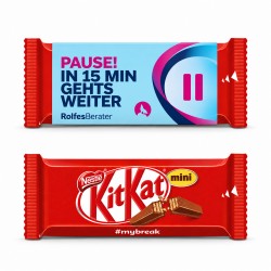 KitKat mini im Werbeschuber