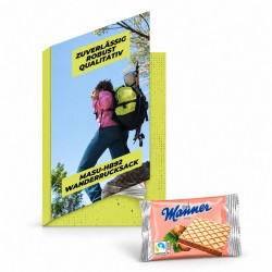 Werbekarte mit Manner Wiener Gruss