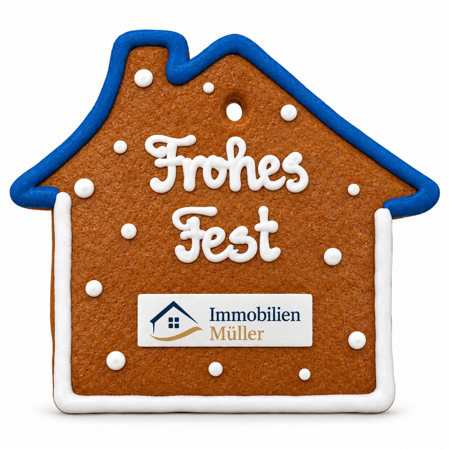Lebkuchen-Weihnachtshaus Flach