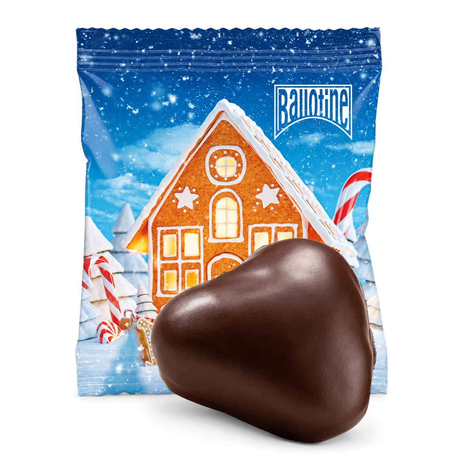 Lebkuchenherz im Tütchen