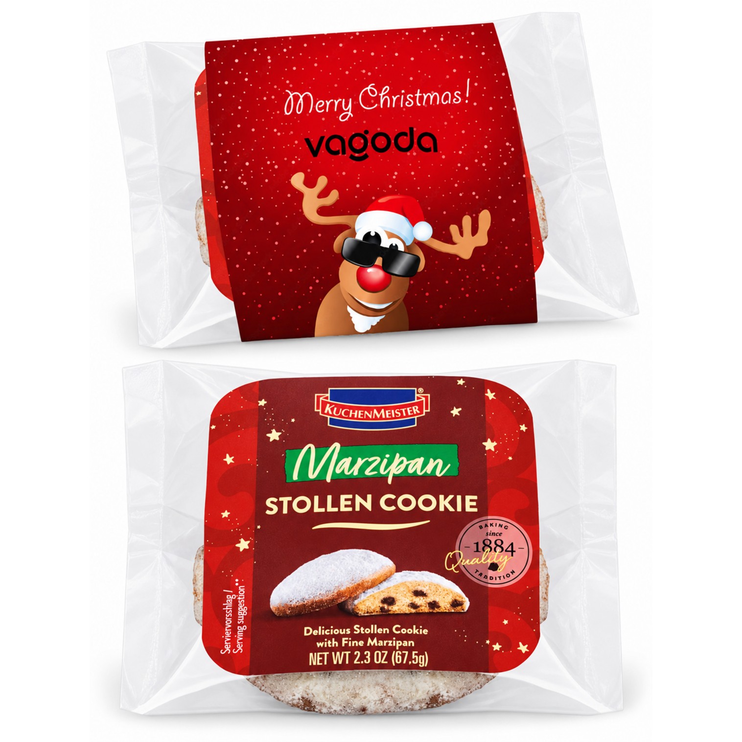 Stollen-Cookie mit Banderole