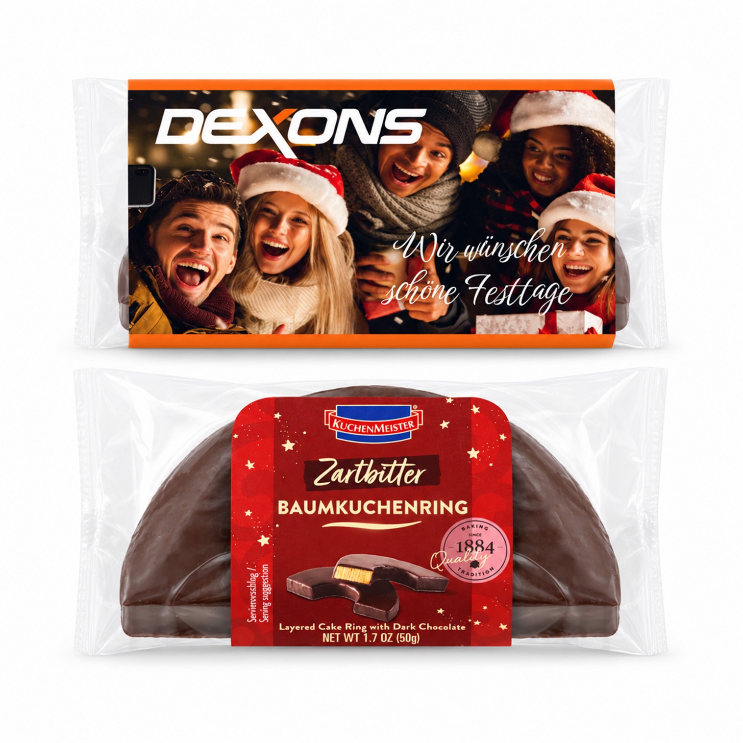 Baumkuchen ring in a promotional sleeve