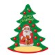 Chocolate Gift Tag Santa