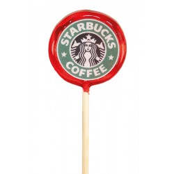 Lolly with printed waffer