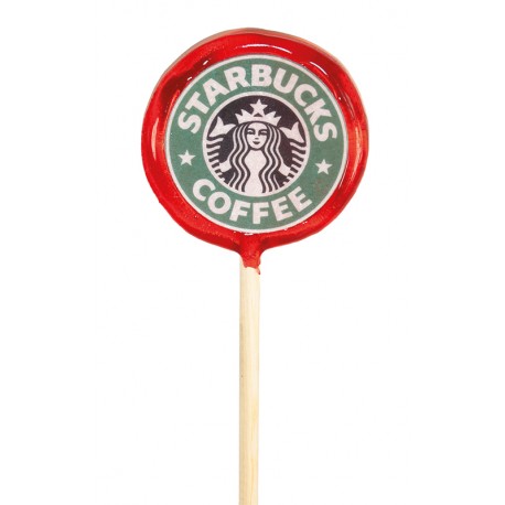 Lolly with printed waffer