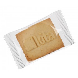 Homemade biscuits with embossed logo